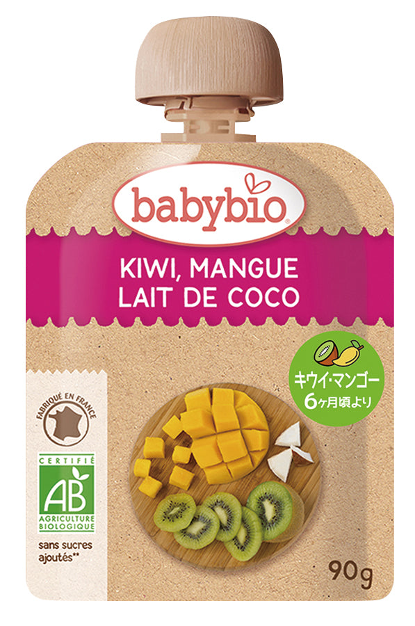 baby bio 有機ベビースムージー(キウイ・マンゴー・ココナッツ) - 23009